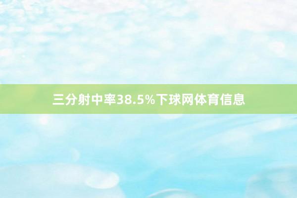 三分射中率38.5%下球网体育信息